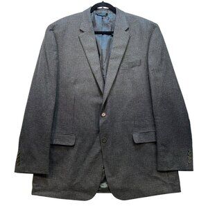 Lauren Ralph Lauren Mens Wool & Cashmere Blazer 46L Gray Check Pattern
